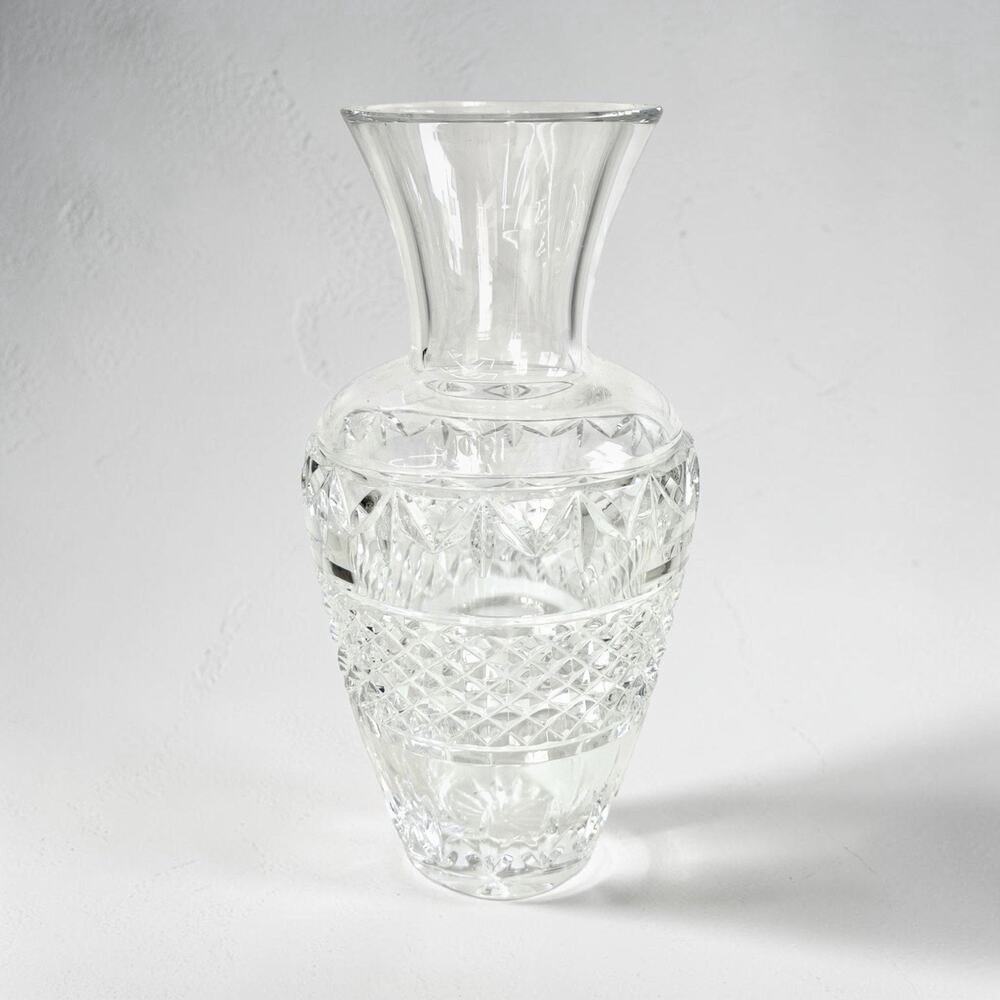 Waterford Crystal Ballina 10” Blown Glass Vase Retired
